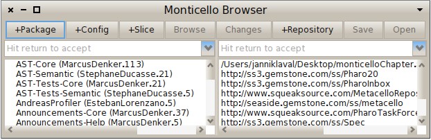 그림 7.1: Monticello Browser.