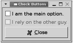 그림 4-3. 체크 버튼