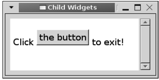 그림 7-9. 텍스트 버퍼로 삽입된 자식 위젯
