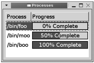 그림 8-14. 진행 막대 셀 렌더러