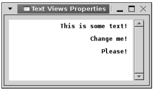 그림 7-3. 기본값이 아닌 프로퍼티를 가진 GtkTextView