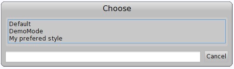 그림 5.11: 자신만의 스타일이 표시된 스타일 로드 대화창