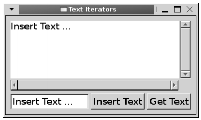 그림 7-4. GtkTextView 위젯을 이용하는 애플리케이션의 스크린샷
