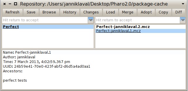 그림 7.7: 이전(earlier) 버전 로딩하기
