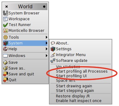 그림 17.3: 메뉴를 통한 접근.