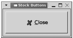 그림 4-1. GTK_STOCK_CLOSE 스톡 항목