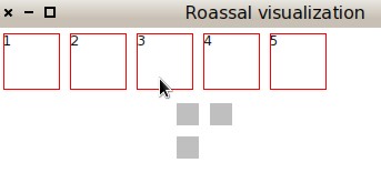 그림 11.26: 마우스 아래의 요소 모델과 같은 개수의 요소를 가진 뷰를 생성하는 ROPopupView