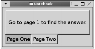 그림 3-9. 두 페이지가 있는 노트북 컨테이너