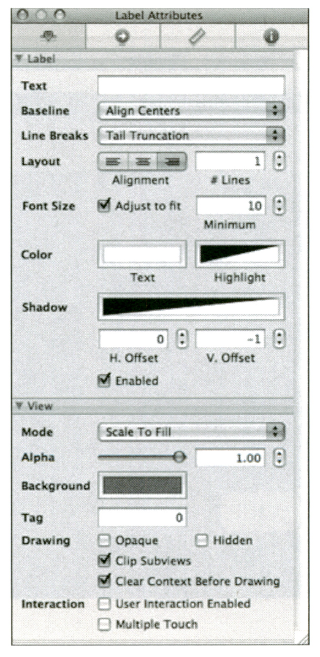 그림 21.13 레이블 속성 변경하기