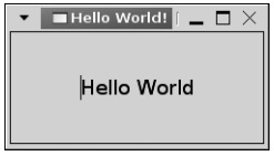 그림 2-3. 확장된 Hello World 창