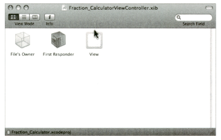 그림 21.23 Fraction_CalculatorViewController.xib 윈도