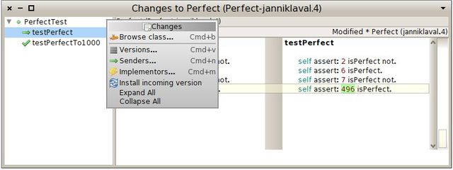 그림 7.15: 패치 브라우저는 이미지 내 코드와 가장 최근에 적용된 버전의 차이를 표시한다.
